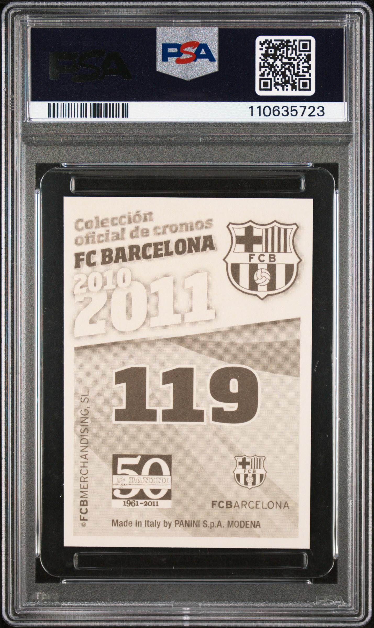 2010-11 Panini FC Barcelona Stickers – “Autógrafo” - Back
