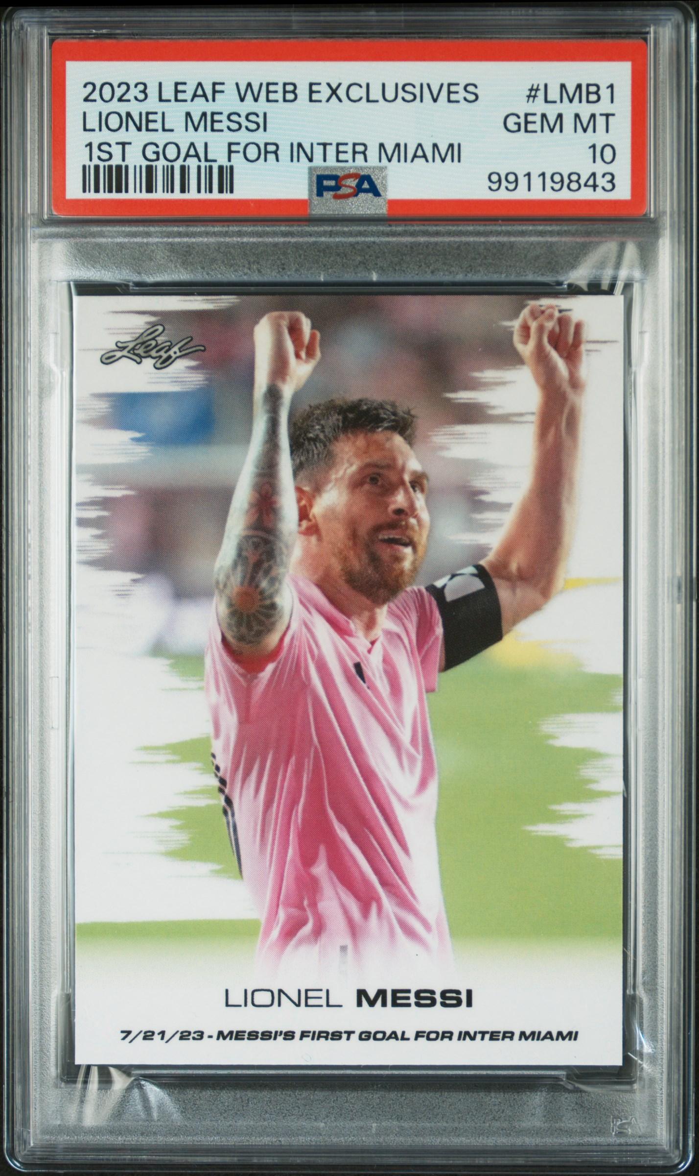 2023 Leaf Web Exclusives — 1st Goal for Inter Miami - Front