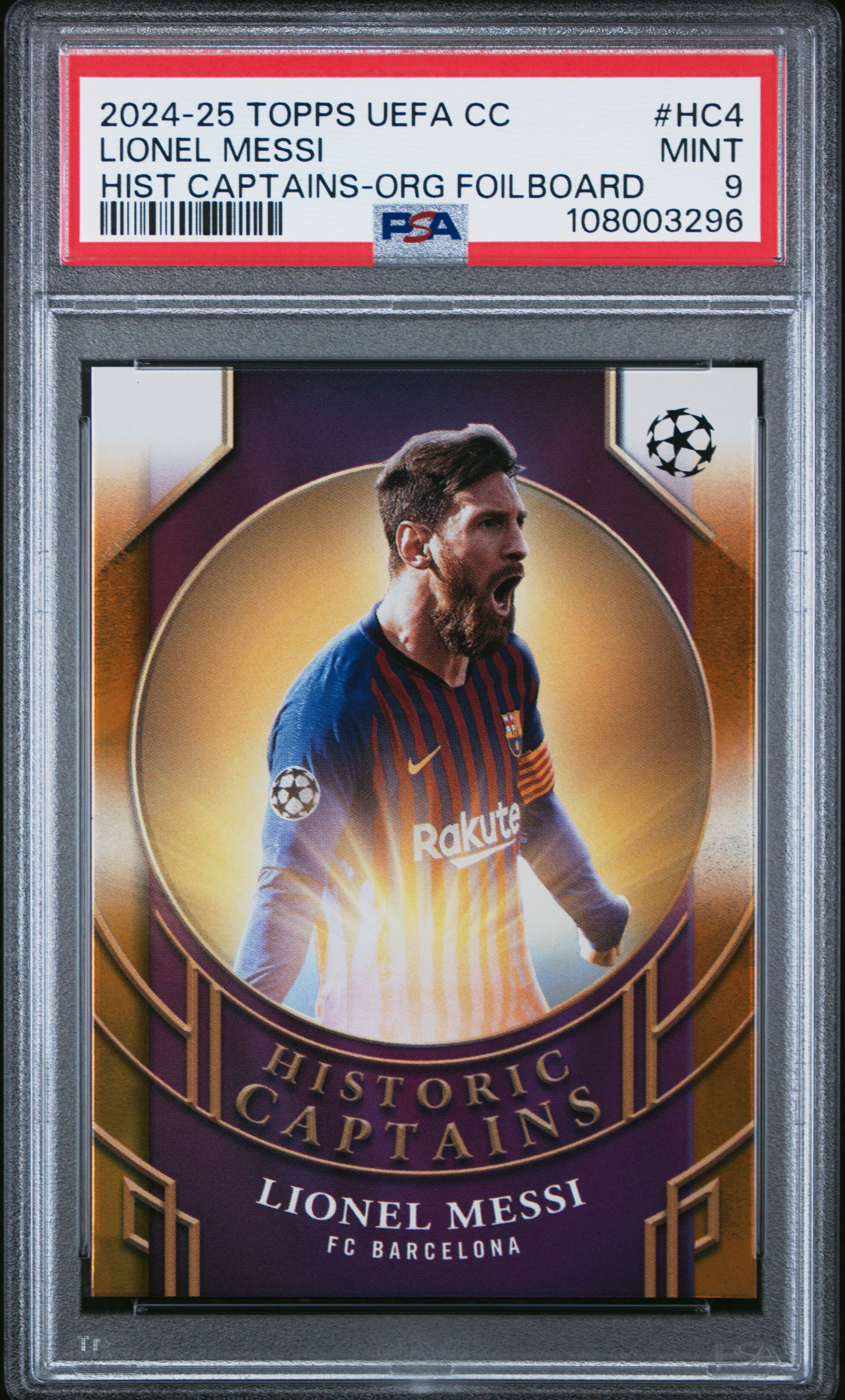 2024-25 Topps UCC — Historic Captains Orange Foilboard /25 - Front