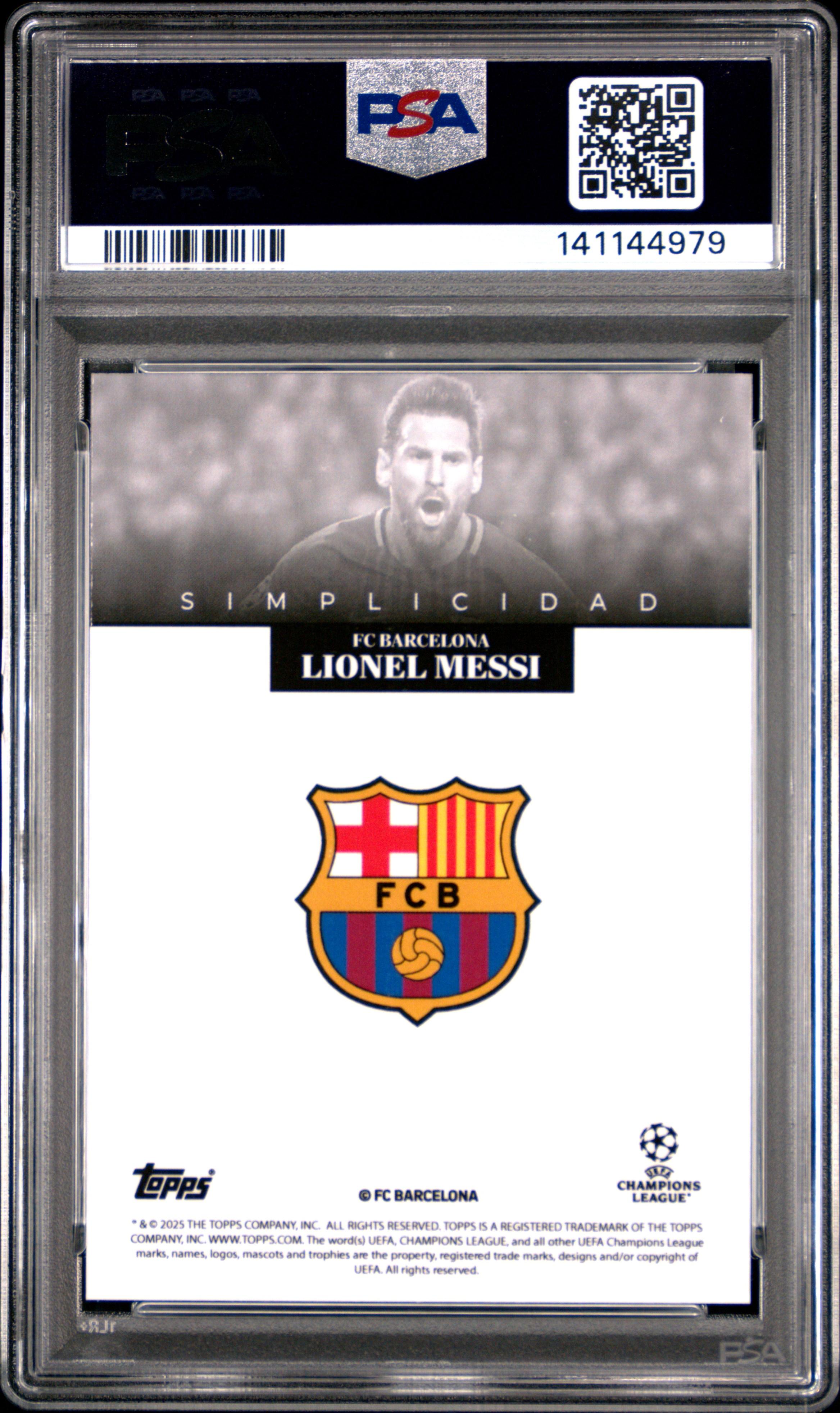 2024-25 Topps Simplicidad UCC — Leyendas - Back